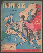 Listing image for Two Worlds Atlas—East v West. Europe Cold War propaganda map. Garrett Price 1948
