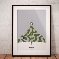 Listing image for Avro Vulcan Nuclear Capable Bomber Cold War Wall Art Vector Poster