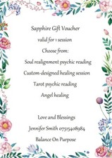 Listing image for Gift certificate psychic reading and healing