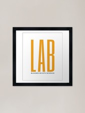 Listing image for Science Pun Lab Blinded Me With Sci Framed Wall Art Poster Canvas Print Picture