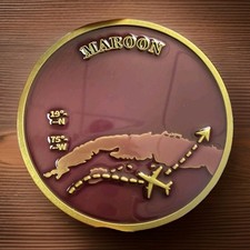Listing image for Huge! RARE! CIA Detention Site MAROON Guantanamo Bay, GTMO I.C. Challenge Coin