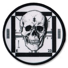 Listing image for Psychic TV Sew-On Patch – PTV Gothic Industrial Punk Skull Battle Jacket Patch