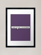 Listing image for Psychic Type Framed Art Print Framed Wall Art Poster Canvas Print Picture