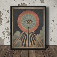 Listing image for PSIONIC REMOTE VIEWING Wall Art, Psychic Telepathy Medium Empath Meditate Poster