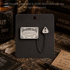 Listing image for Psychic Board Enamel Pin Badge Ouija Spirit Board Witchcraft Pagan Gift