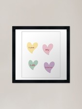 Listing image for I Love My Lab Science Framed Art Pr Framed Wall Art Poster Canvas Print Picture