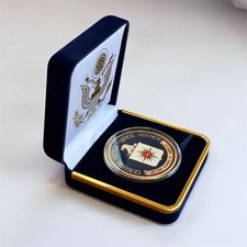 Listing image for Central Intelligence Agency (CIA) Challenge Coin in Blue Velvet Case ·GREAT GIFT